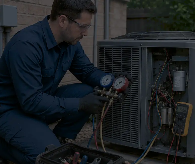 Installation of a high-efficiency air conditioning system