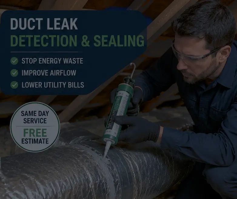 professional duct sealing and leak repair in Dallas TX.
